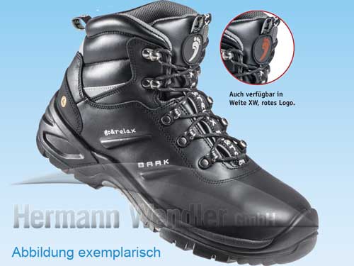 Sicherheits-Schuhe hoch S3 Harrison Größe 38 Weite N mit Baak go&relax System