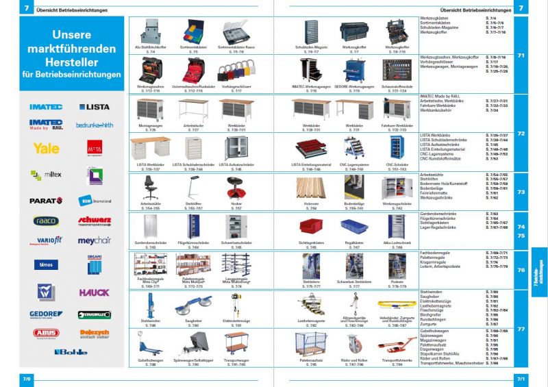 Hermann Wendler Betriebseinrichtungen Katalog Hermann Wendler Betriebseinrichtungen Katalog