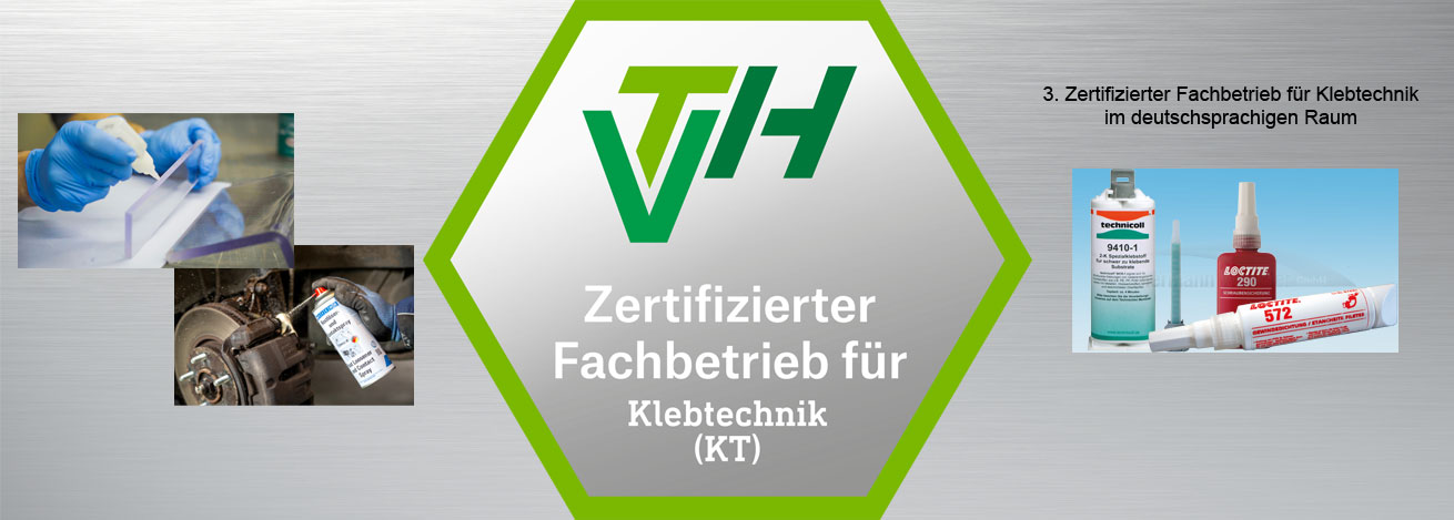 Zertifizierter Fachbetrieb für Klebtechnik